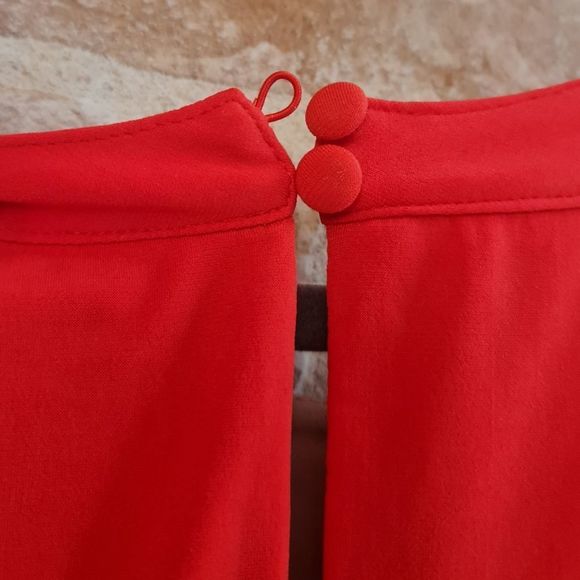 Vince Camuto Maxi Dress Orange & Beige Size 14 Elastic Waist Casual /Formal NWOT - Picture 12 of 17